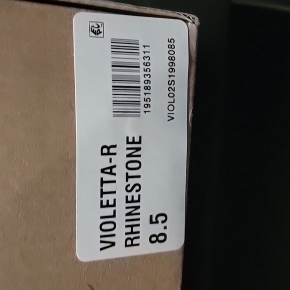 BRAND NEW never worn Steve Madden 8.5 silver rhinestone - Picture 5 of 5